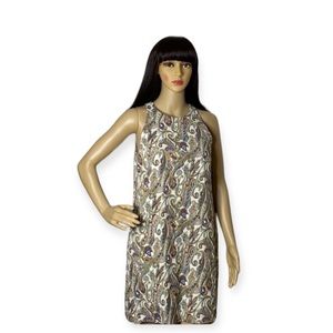 Zara Tapestry Paisley Shift Dress Size M